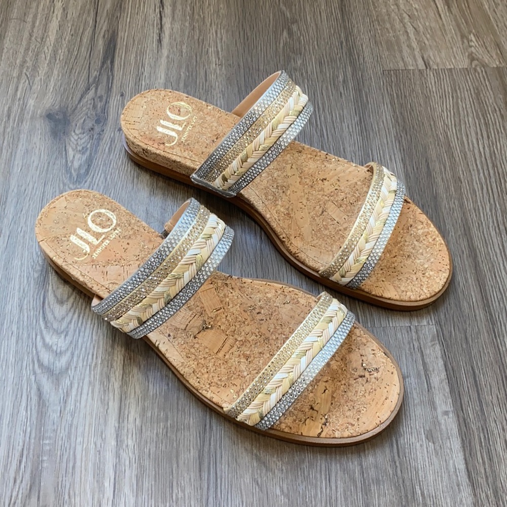 Jennifer Lopez sandals flats women’s size 8